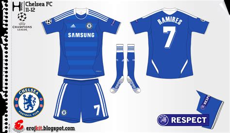 Kit Design By Eroj 2011 12 Chelsea Home Away E Third