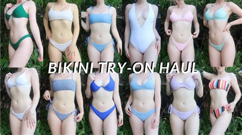 Huge Summer Try On Bikini Haul 2019 Zaful Youtube