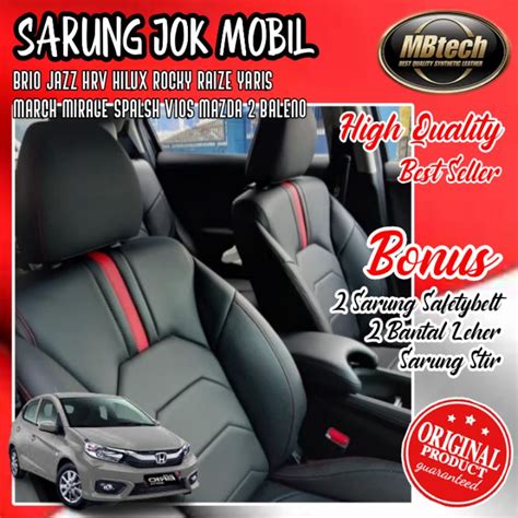 Jual Sarung Jok Mobil Mbtech Hrv Vios Brio Yaris Raize Rocky Jazz Agya