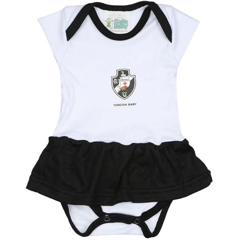 Kit Uniforme Futebol Vasco da Gama para Bebê Body Pantuf