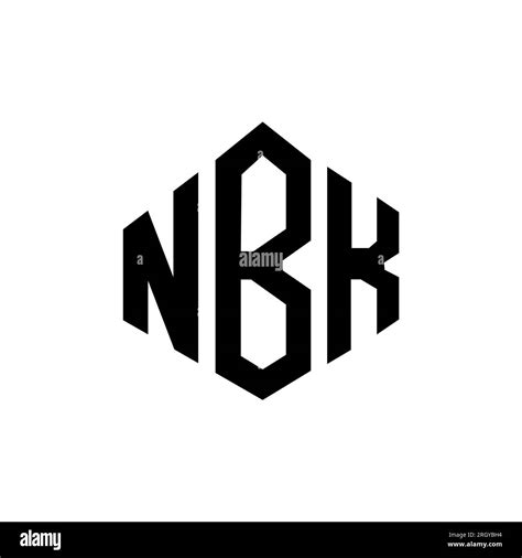 NBK letter logo design with polygon shape. NBK polygon and cube shape ...