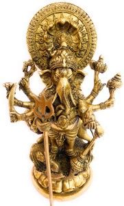 Duke Art Emporium Ganesha On Lion Decorative Showpiece Cm Price In