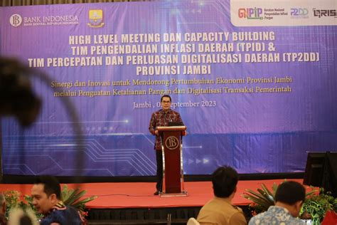 High Level Meeting Tpid Jambi Dan Tp Dd Perkuat Ketahanan Pangan Dan