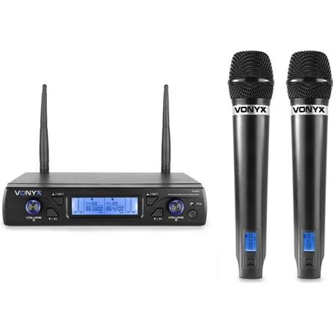 Microphones Sans Fil Uhf Vonyx Wm Canaux Pour Karaok