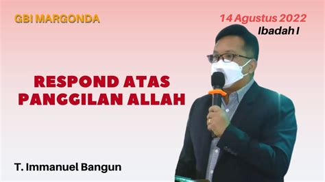 Ibadah Online Gbi Margonda Jam Wib Agustus T