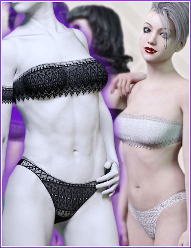 Lovely Lace For The Real Fit Bandeau Bikini Daz D