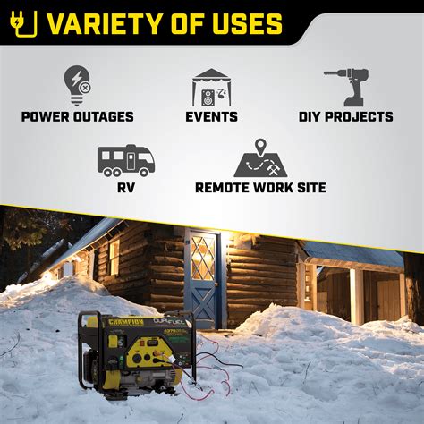 Champion Power Equipment 43753500 Watt Dual Fuel Rv Ready Portable