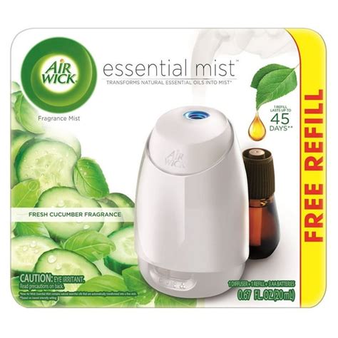 Air Wick Essential Mist Fragrance Oil Diffuser Kit Gadget 1 Refill