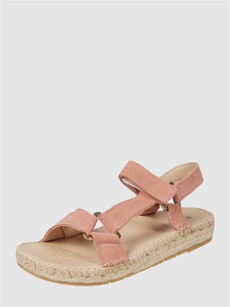 Espadrij Sandalen Aus Veloursleder Modell Verdon Rosa Online Kaufen