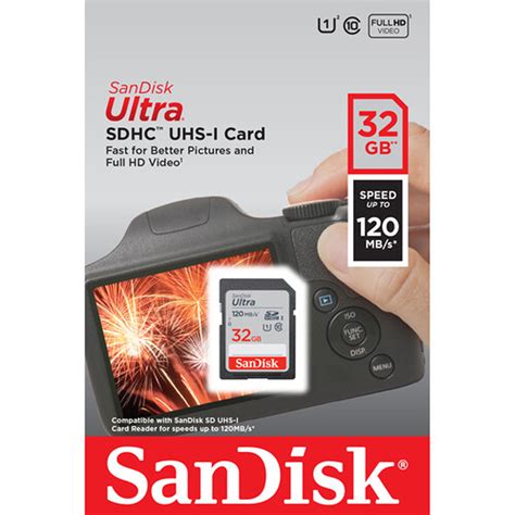 SANDISK 32GB ULTRA UHS-I SDHC MEMORY CARD (CLASS 10) 120MB/S – Welcome ...