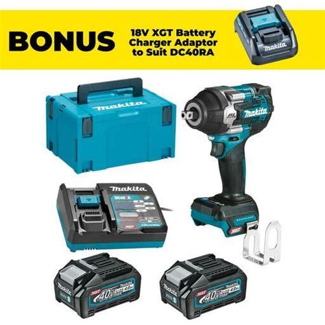 Makita TW008GM203 40V Max 4 0Ah Li Ion XGT Cordless Brushless 1 2 Mid