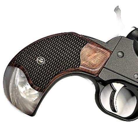 Fits Ruger Wrangler Rosewood And Pearl Birdshead Grips 22lr New Stunning