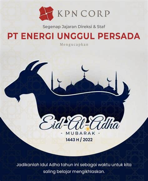 Ucapan Selamat Hari Raya Idul Adha H Dari Pt Energi Unggul Per