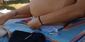Real Amateur Wife Play With Her Butt Plug In Beach Bar Public Voyeur Porn Videos