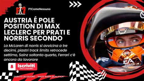 Leclerc Per Prati E Verstappen Ennesima Pole Anche Per La Gara In