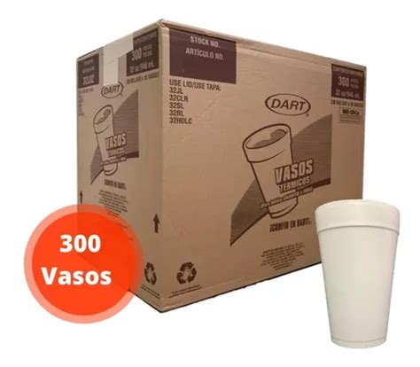 Vaso De Unicel Litro Caja Con Paq Piezas C U