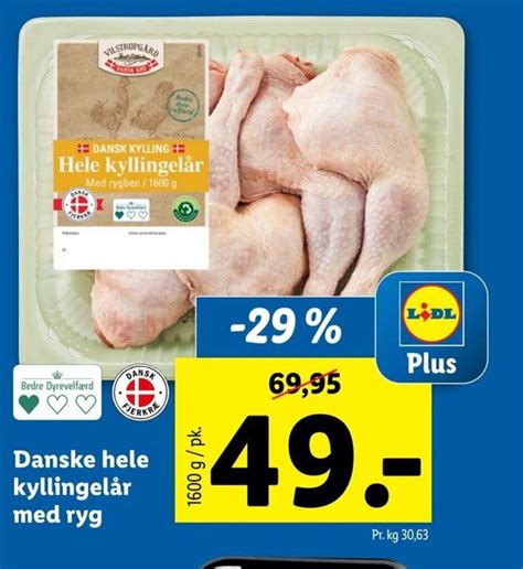 Danske Hele Kyllingel R Med Ryg Tilbud Hos Lidl