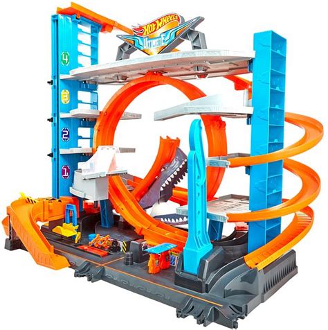 Hot Wheels City Ultimative Garage Mit Hai Angriff Mattel GmbH