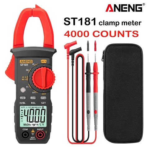 ANENG ST181 Digital Clamp Meter DC AC Current 4000 Counts Multimeter