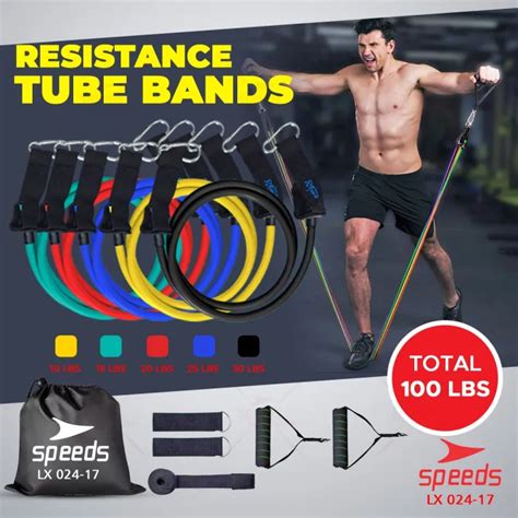 SPEEDS Resistance Bands 11 In 1 Set Power Resistance Set Tali Pembantu