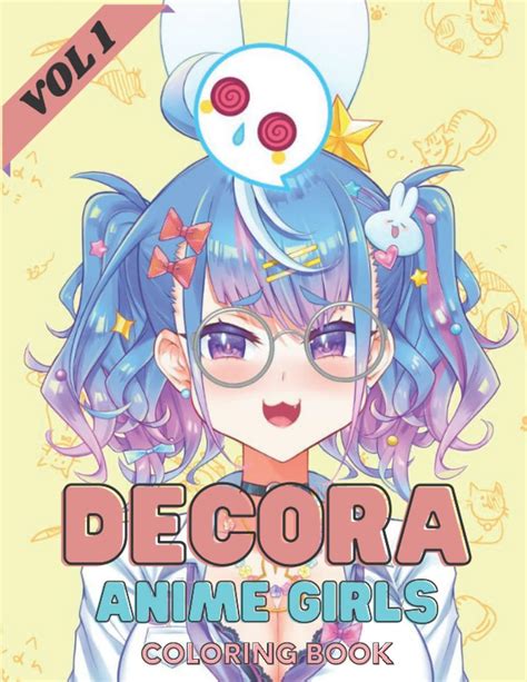 Buy Decora Anime Girls Coloring Book Decora Anime Girl Filled With