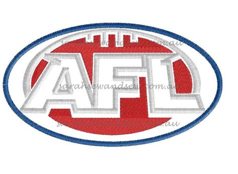 Afl Logo Embroidery Design Embroidery Logo Embroidery Designs Afl