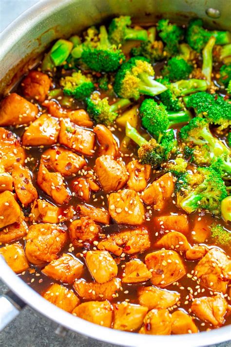 15 Minute Healthier Sesame Chicken Recipe Averie Cooks