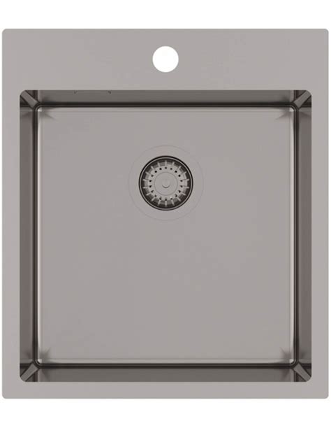 Stainless Steel Flush Mount Kitchen Sink Aquasanita Lun 100x Air 100x T