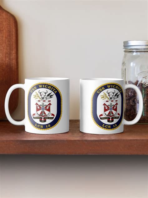 Uss Wichita Lcs 13 Crest Mug By Quatrosales Redbubble