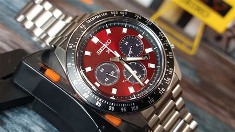 Seiko Prospex Ssc Speedtimer Solar Chronograph Crimson Red Youtube