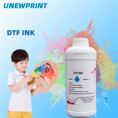 Unewprint 1kg Dtf Cyan Ink For Dtf Transfer Film Printing China Dtf