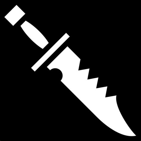 Bowie knife icon | Game-icons.net