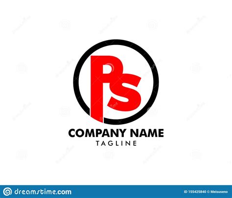 Initial Letter Ps Logo Template Design Stock Vector Illustration Of