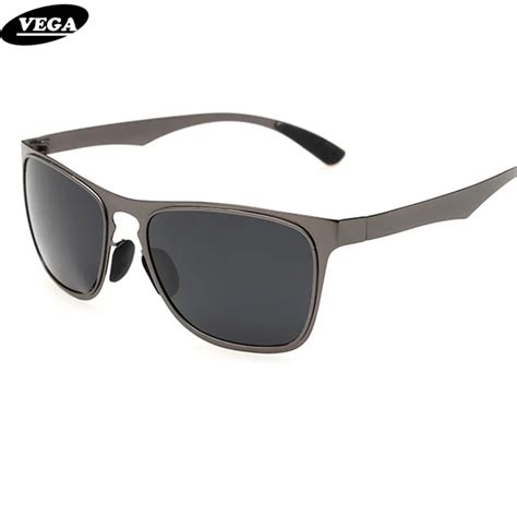 Vega Stainless Steel Frame Polaroid Polarized Lenses Wrap Around Sunglasses Men Women Anti Glare