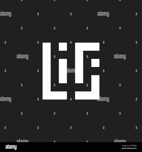 Letter L I R And J Square Epic Geometric Symbol Simple Logo Vector