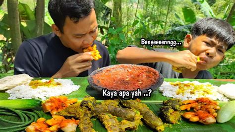 Mukbang Tambusu Usus Sapi Babat Lalapan Mentah Sambel Terasi