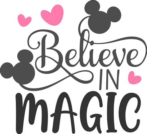 Believe In Magic Svg Disney Mickey Svg Mickey Clipart Mic Inspire Uplift