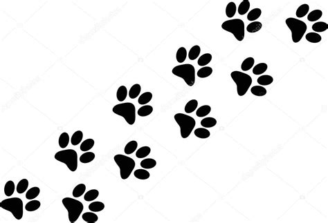 Paw trail Stock Vector by ©decobt 3236720