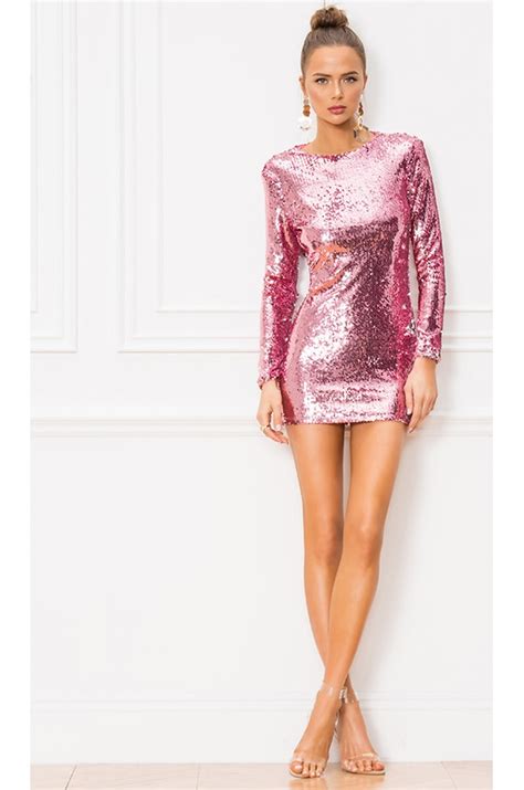 Revolve Superdown Cindi Sequin Mini Dress In Pink Dresses Images