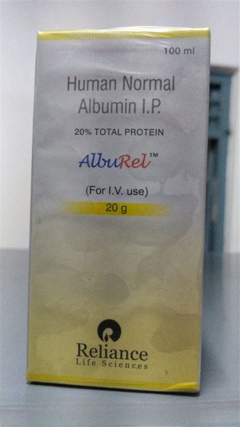 Human Normal Albumin Reliance Alburel Injection For Hospital To