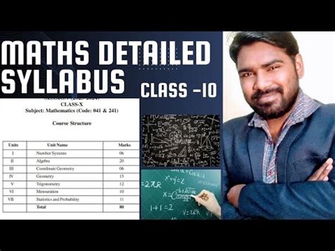 Maths Syllabus Class 10 CBSE 2024 2025 By Ajeet Sir YouTube