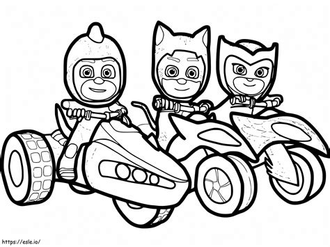 PJ Masks 4 1 Coloring Page