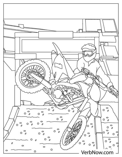 Free DIRT BIKE Coloring Pages for Download (Printable PDF)