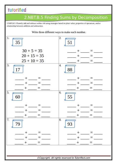 Common Core 2nd Grade Math Worksheets Free Common Core Worksheets