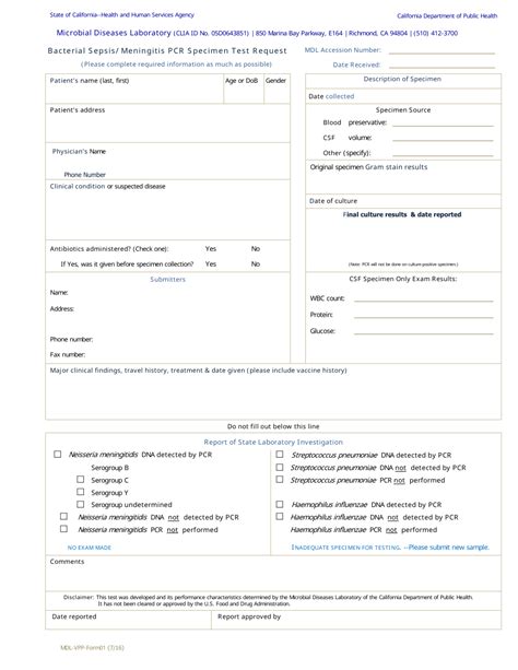 Pcr Test Template