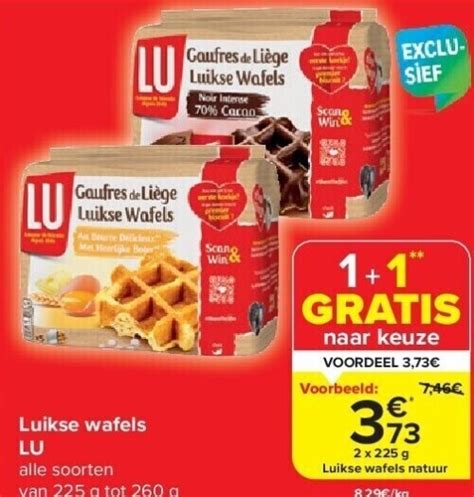 Luikse Wafels Lu Promotie Bij Carrefour