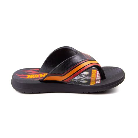 Sandália Infantil Masculina Grendene Hot Wheels Preto vermelho 22512