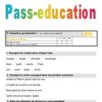 Le Verbe Et Son Infinitif Ce Valuation Bilan