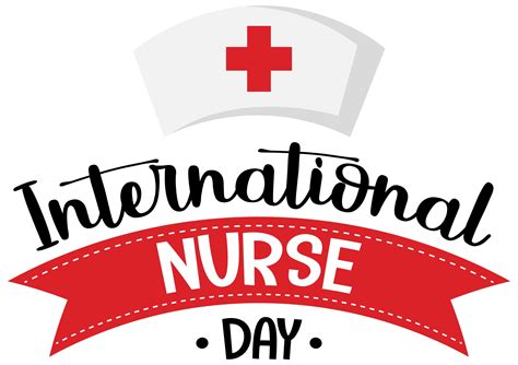 International Nurse Day logo with nurse's cap 1777982 Vector Art at Vecteezy