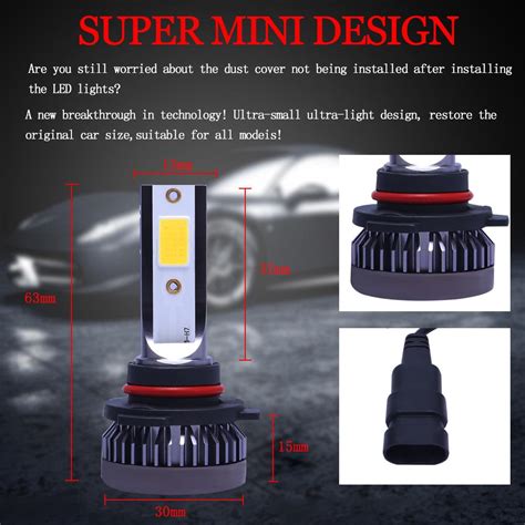 Buy 8000k Ice Blue Cob Mini Led Headlight H1h7h119006 Car Bulbs Beam